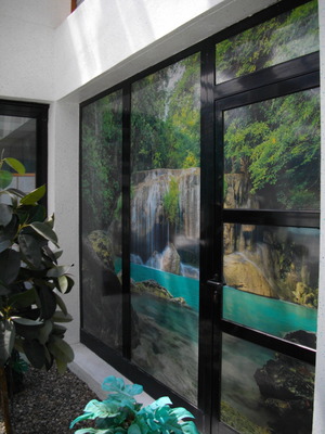 Décor sur vitres