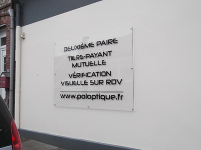 Plexi et lettrage